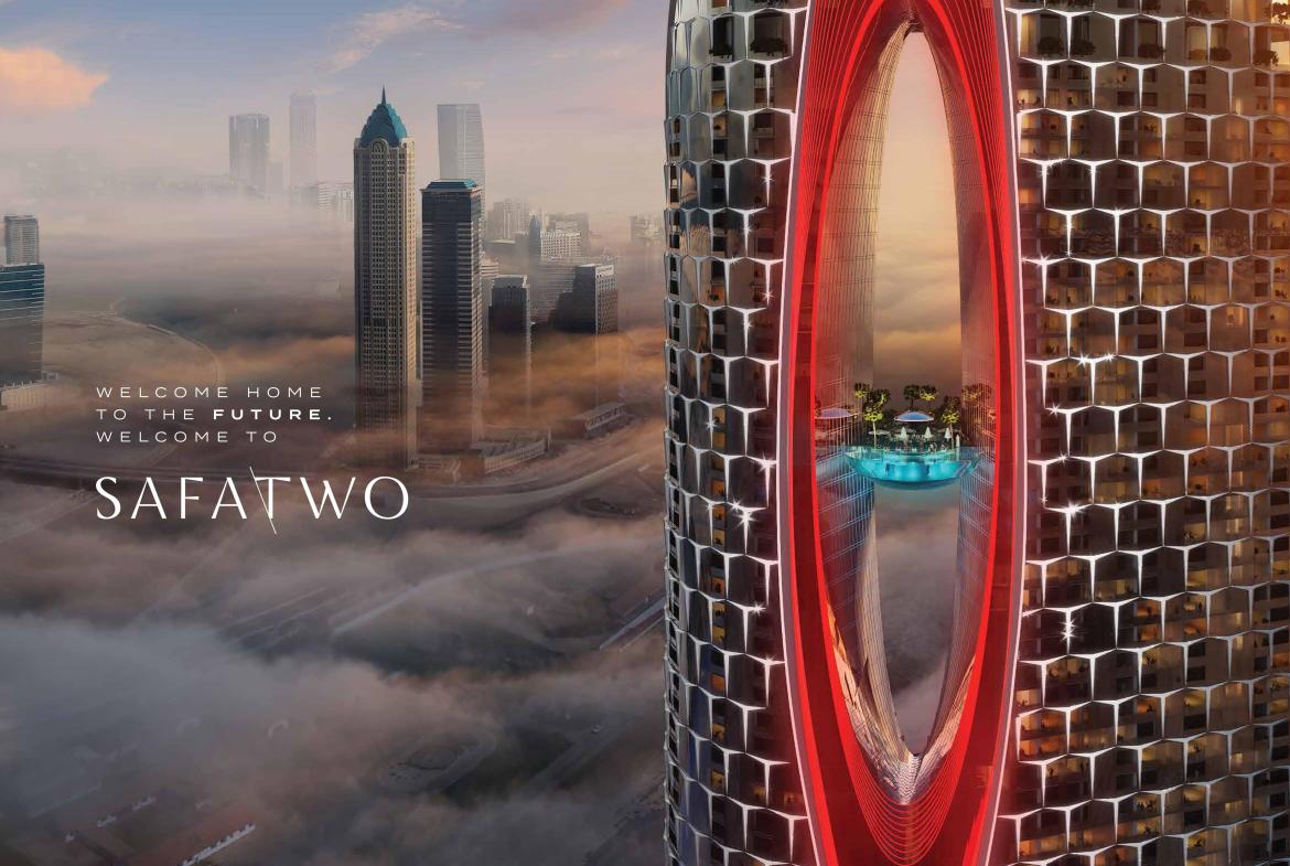 damac safa two apartments in dubai tower view