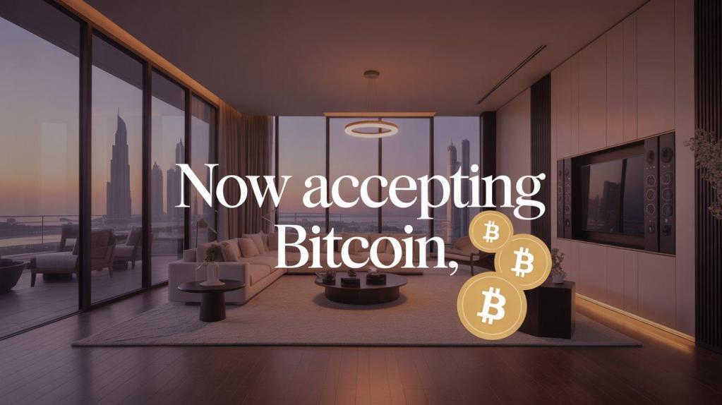 Luxury apartment in Dubai now available to buy with crypto like Bitcoin and USDT