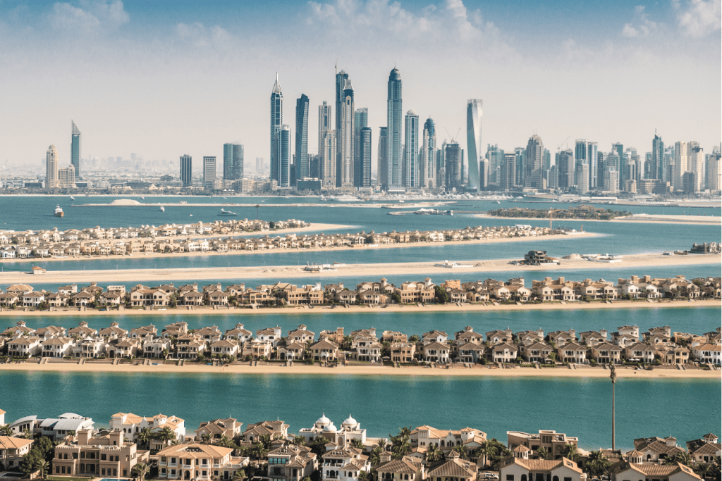 Dubai REIT IPO 2025 visual with Dubai skyline and financial data