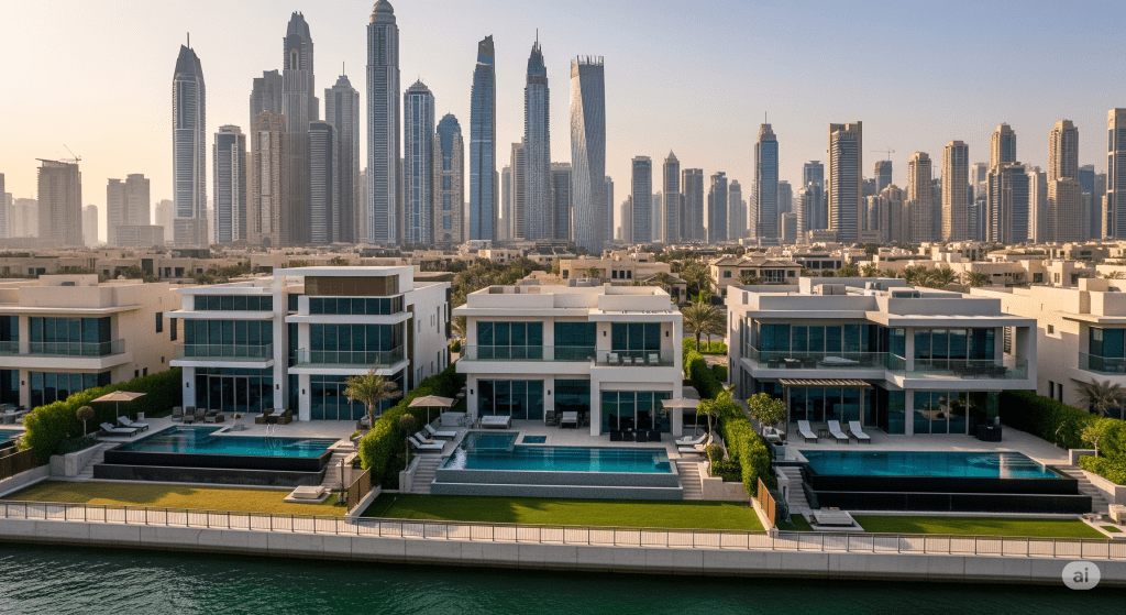 Visual representation of the surge in Dubai's ultra-luxury property demand, showcasing opulent real estate