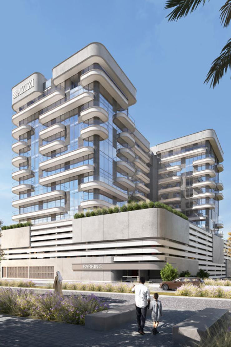 Artist's rendering of Azizi Ameer Al Furjan residential tower in Dubai