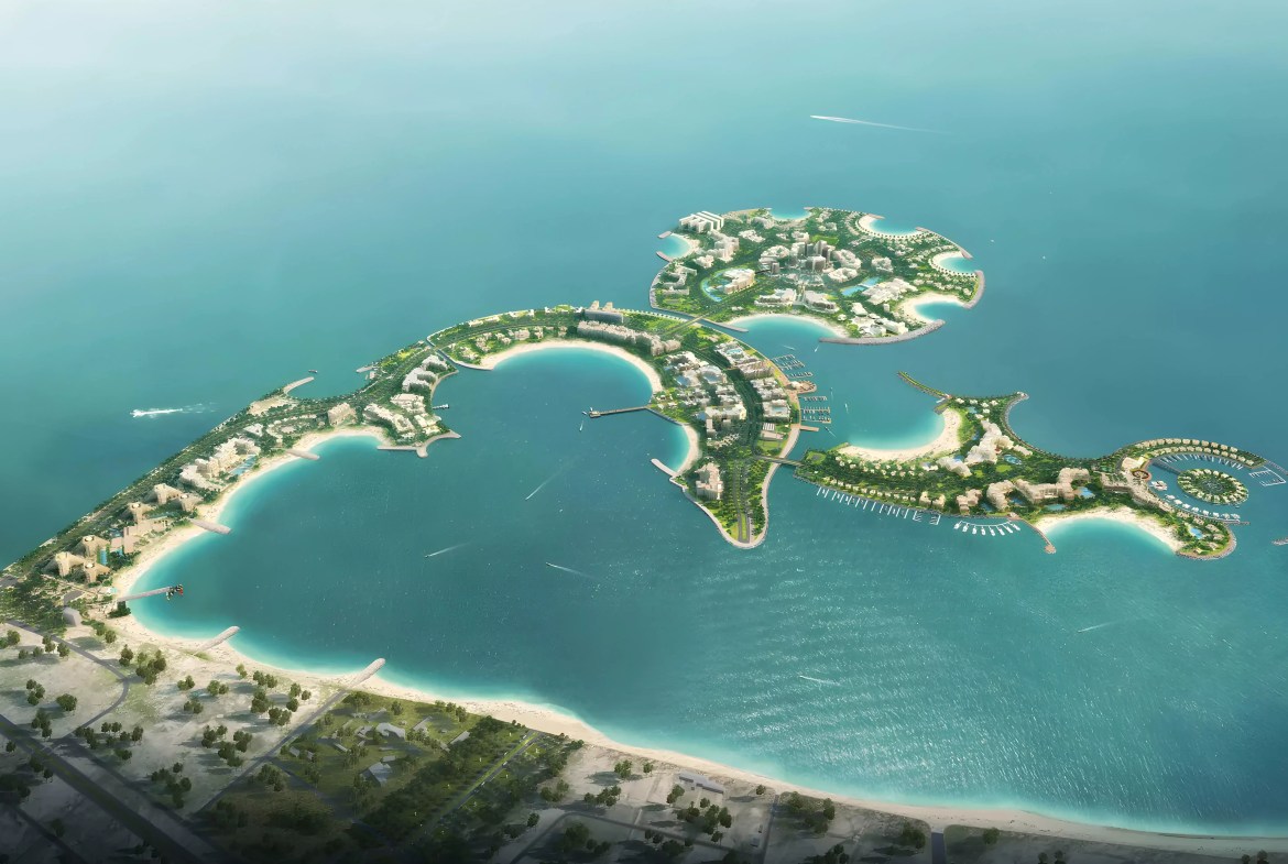 Location map highlighting Gianfranco Ferré Residences on Al Marjan Island